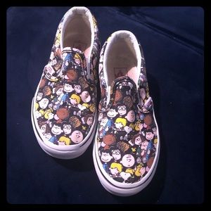 Charlie Brown Vans toddler kids size 13